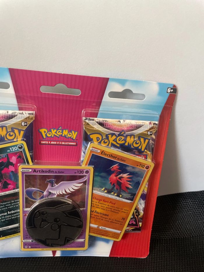 Duo-pack 2 boosters Pokémon Épée et Bouclier Astres Radieux EB10 3 cartes promo FR scellé - photo numéro 3