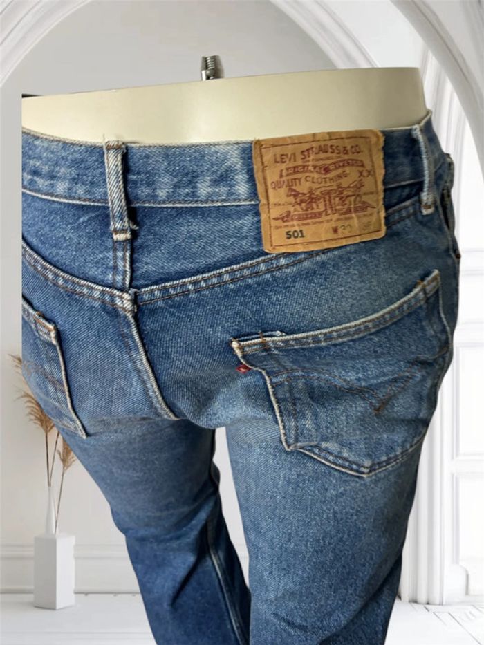 Jean Levi's 501 bleu - Taille 30/36 vintage 1995 - photo numéro 7