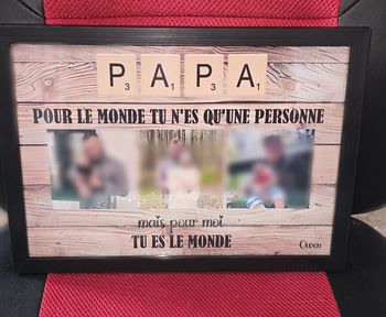 Cadre fêtes des pères a personnalisé