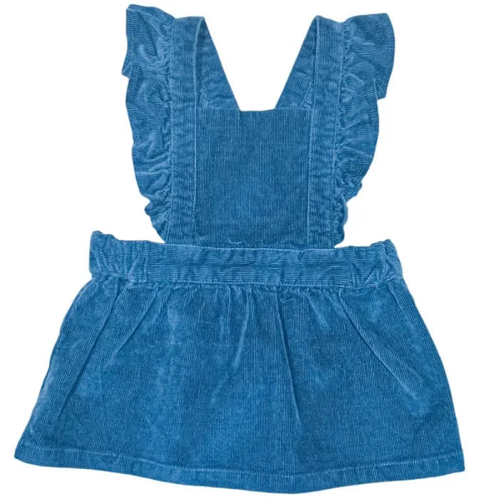 Petit Bateau Robe salopette 6 mois en velours NEUF
