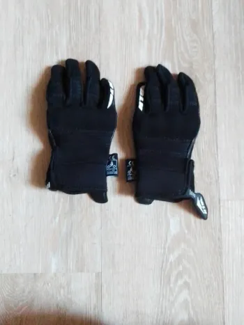 Gant de moto enfant mixte noir blh 6 ans