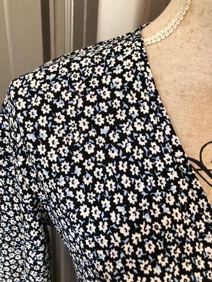 Robe longue taille 38 marine et blanche impeccable - photo numéro 4