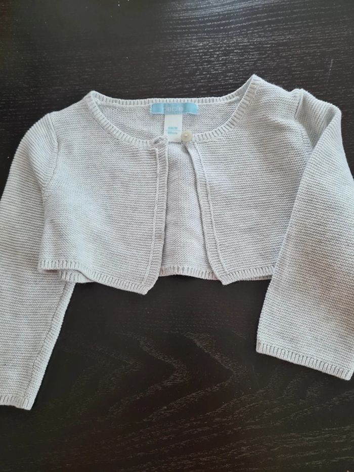 Ensemble salopette courte et gilet Obaibi Okaidi 6 mois - photo numéro 5