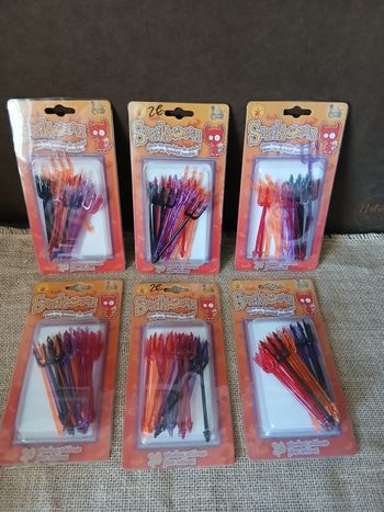 Lot de 6 paquets de 20 tridents pour apéro halloween