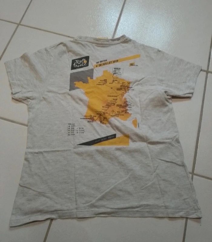 T-shirt gris Le Tour de France 2019 - photo numéro 2