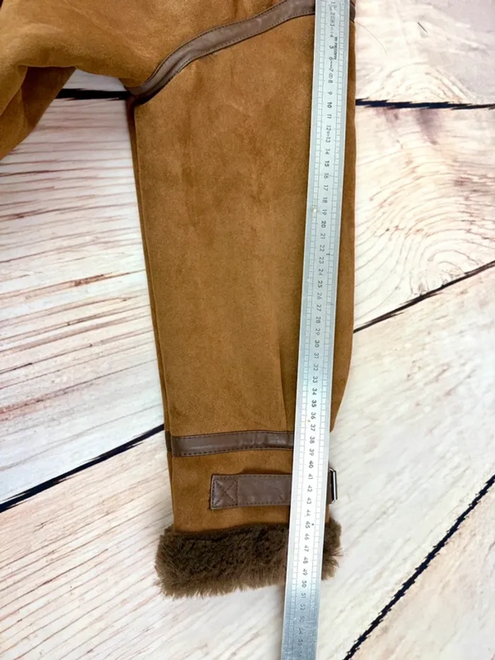 Blouson aviateur femme style mouton retourné Camaïeu L - photo numéro 11