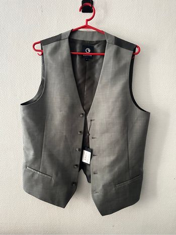 Gilet costume neuf homme laine vierge TM ollygan