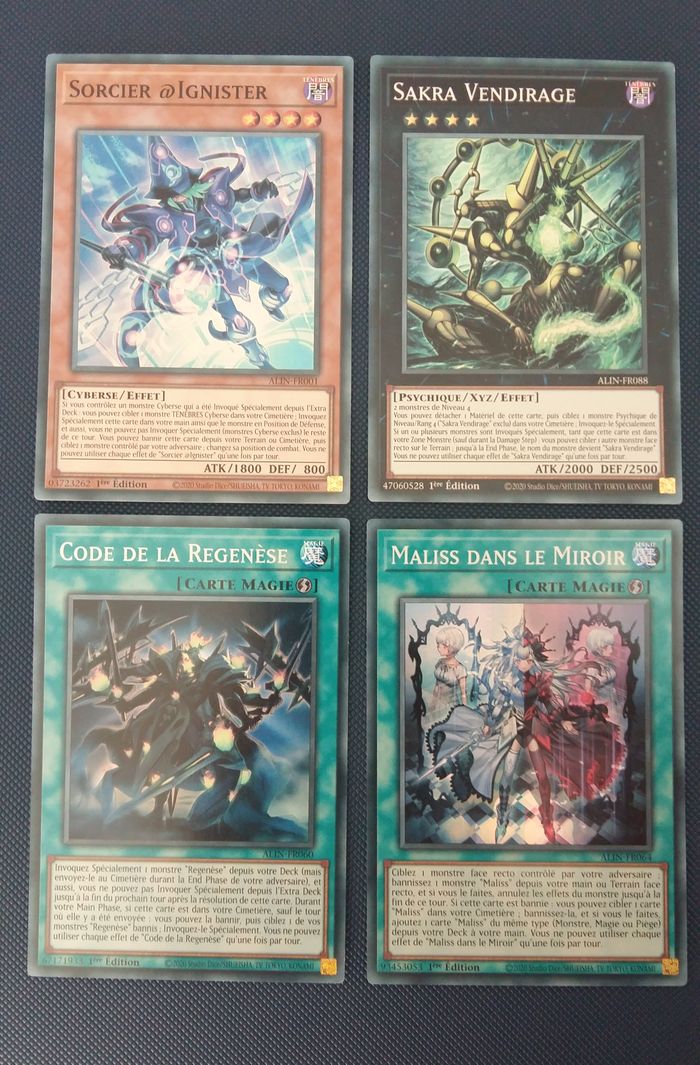 Yu-Gi-Oh Display cartes ALIN - Intuition d'Alliance - 1ère édition FR - photo numéro 2