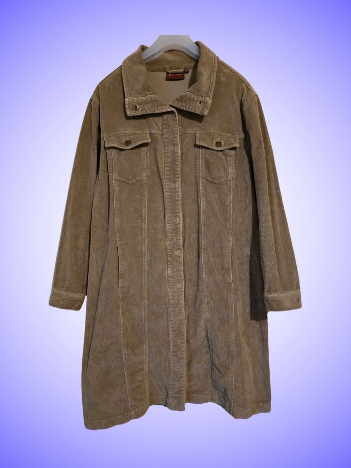 Manteau Veste Mi-long Vintage Beige Taille 46 XXXL Scenic