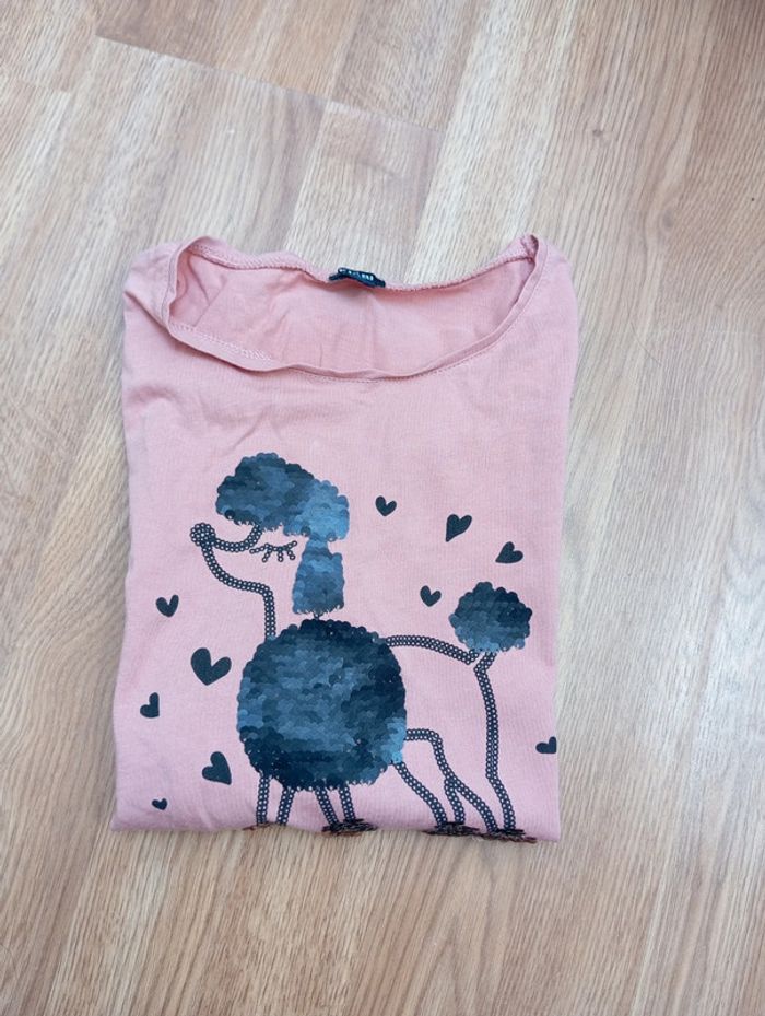 Lot vêtements 12 ans 2 tee-shirts, 1 jean et 1 pull - photo numéro 4
