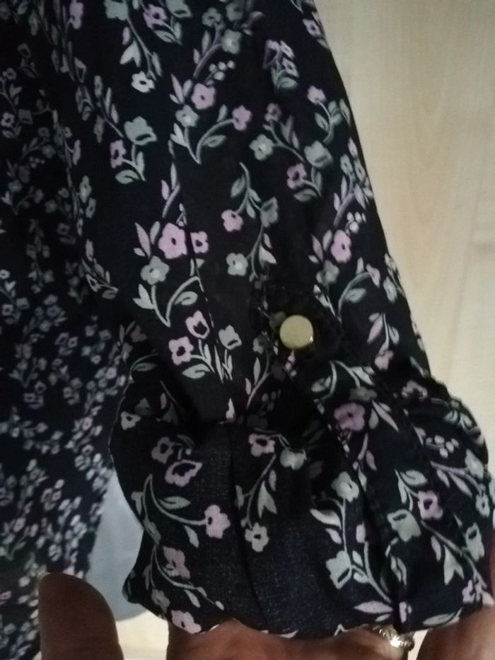 Blouse fleurie manches longues taille 38 - photo numéro 6