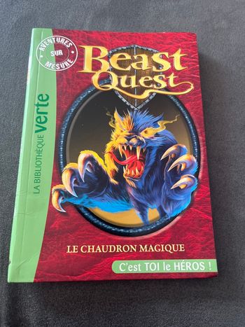 Livre bibliothèque verte beast qu’est le chaudron magique c’est toi le héros