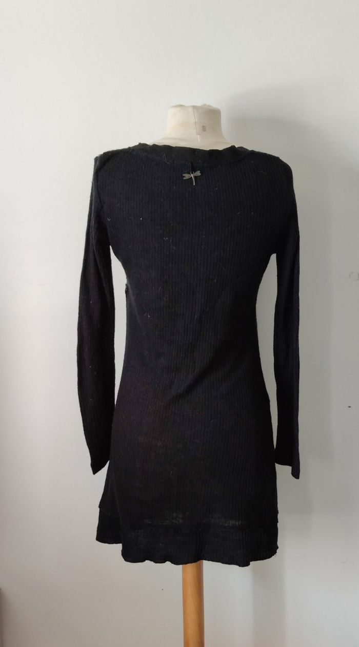 Robe noire femme 101 Idées taille S broderies - Très bon état - photo numéro 2