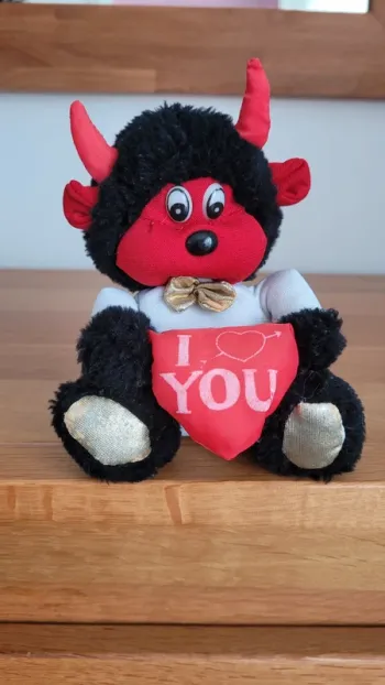 Peluche petit diable vintage 20cm