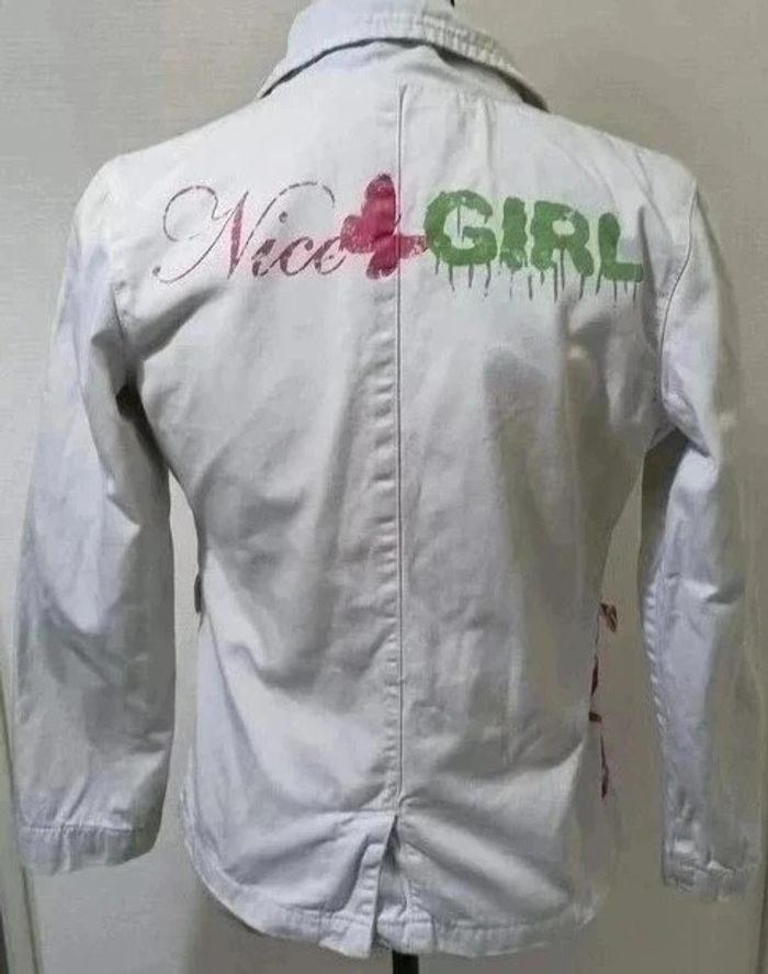 Veste blanche cintrée taille S - photo numéro 4