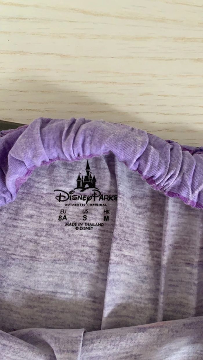 Robe bretelles rayée violette 8 ans Minnie Disney - photo numéro 6