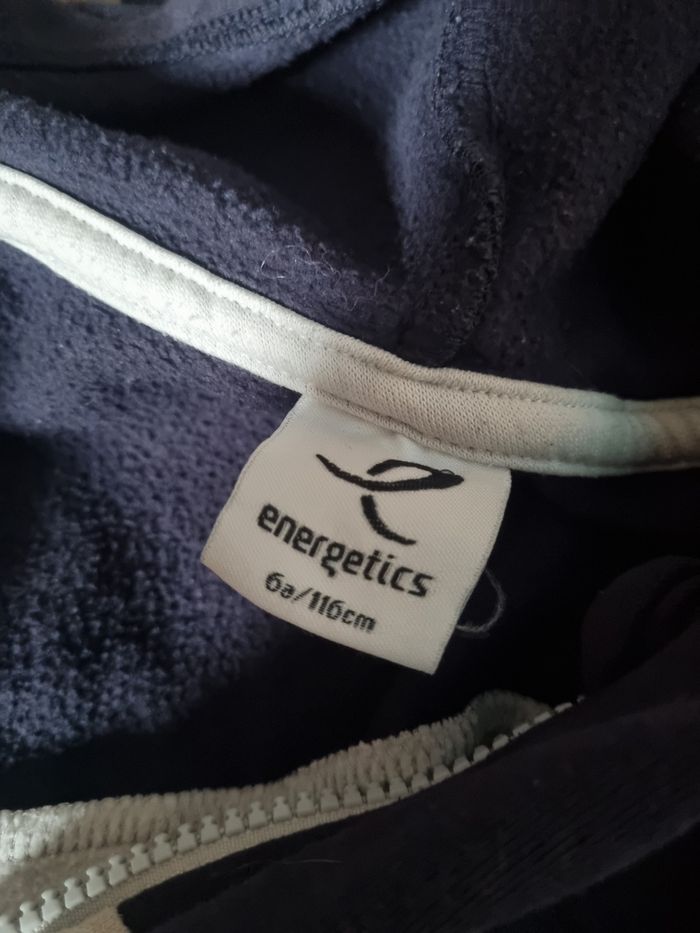 Gilet tricolore zippée à capuche 6ans - photo numéro 3