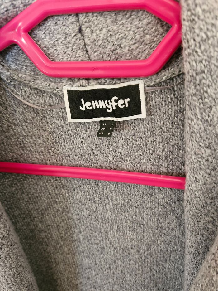 Long gilet gris - photo numéro 3