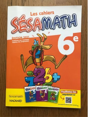 Mathématiques Sésamath 6e - Cahier de l’élève - édition 2021 - Magnard