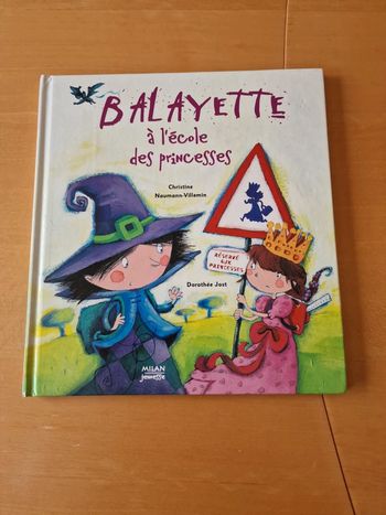 Livre Balayette à l'école des princesses en BE Éditions Milan jeunesse