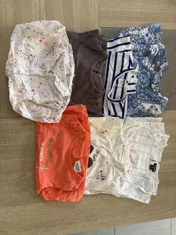 Lot t-shirt ML fille 