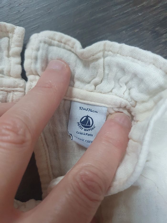 Lot de vêtements gaz de coton fille 12 mois - photo numéro 6