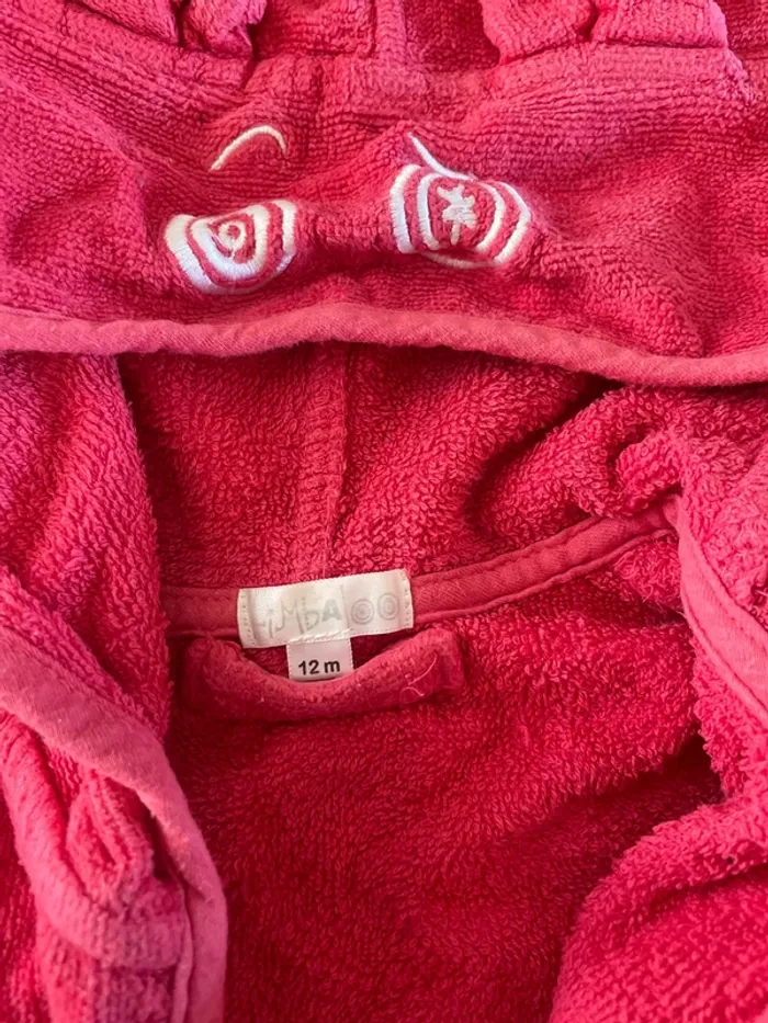 Sortie de bain éponge fille 12 mois - photo numéro 3