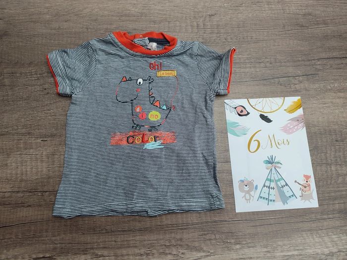 Tee-shirt 6 mois dino orchestra