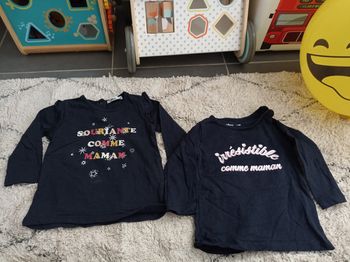 Tee-shirts manches longues Gémo 12 mois