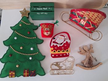 Lot de 7 décorations de Noël différents