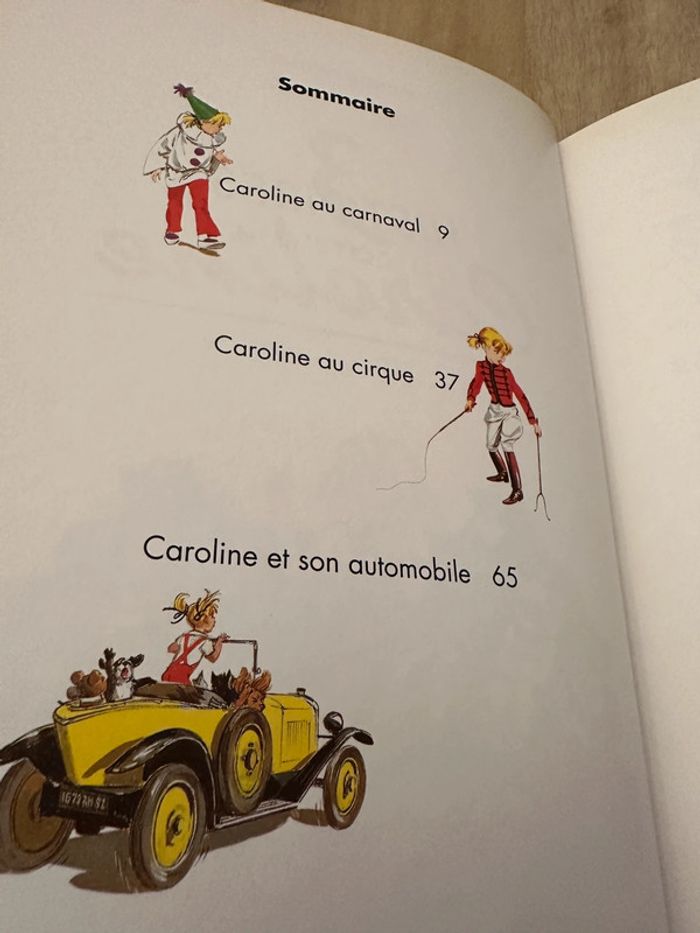 Recueil livre album rare Caroline 3 histoires carnaval cirque automobile Pierre Probst - photo numéro 4
