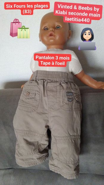 Pantalon 3 mois garçon Orchestra