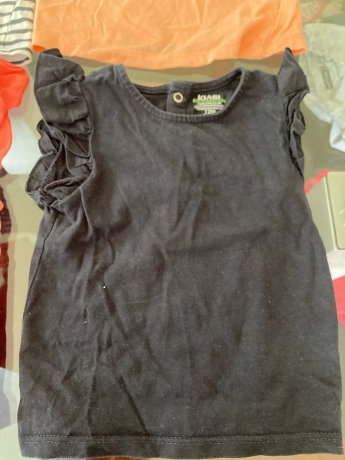 Lot de 6 tee-shirts sans manches 12 mois - photo numéro 3