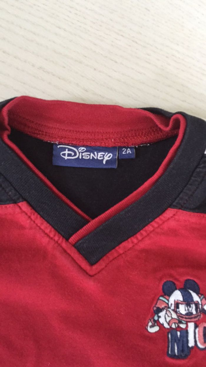 Tee shirt rouge Mickey 2 ans - photo numéro 3