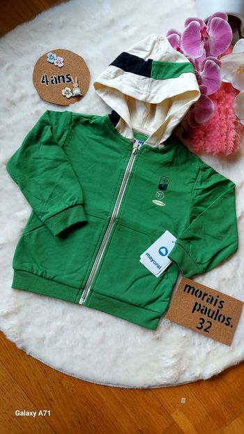 Veste zipée garçon taille 4 ans mayoral NEUF