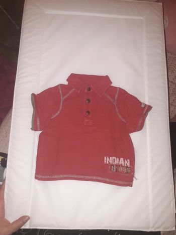 Marèse polo rouge bordeaux  taille 12 mois