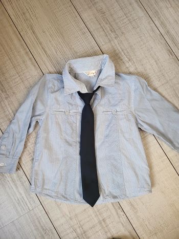 Chemise avec cravate garçon 4 ans kid kanaï peu portée