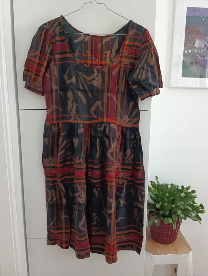 Robe vintage en coton léger de la marque René Derhy. - photo numéro 2