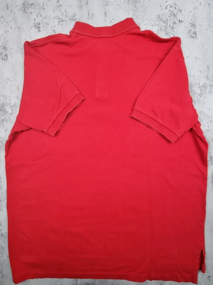 Polo Ralph Lauren rouge logo bleu – Taille XL Homme (mesures en photos) - photo numéro 4