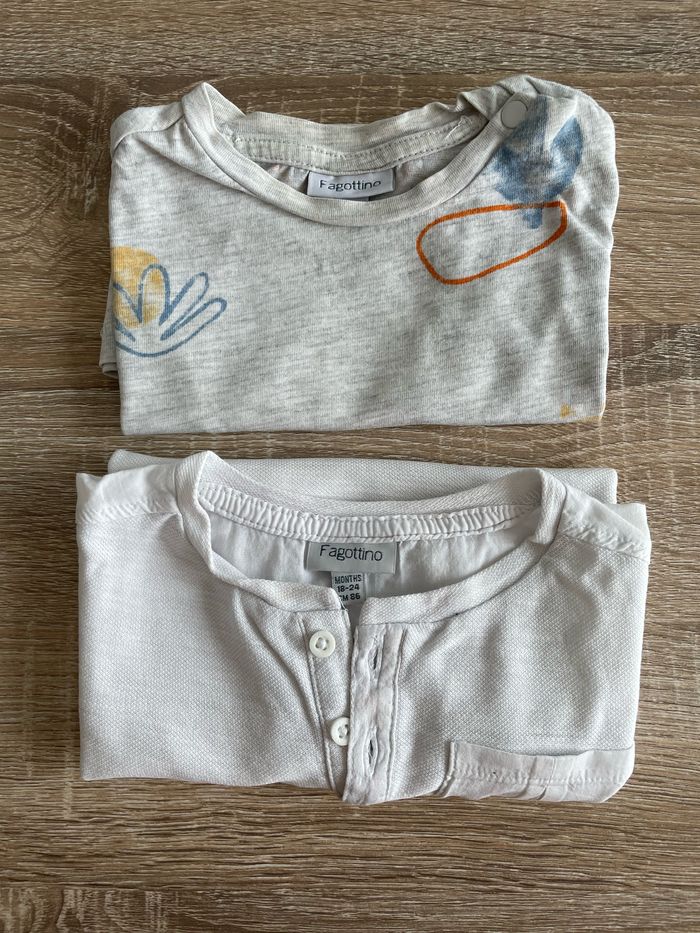Lot 2 t-shirt OVS 18/24 mois - photo numéro 2