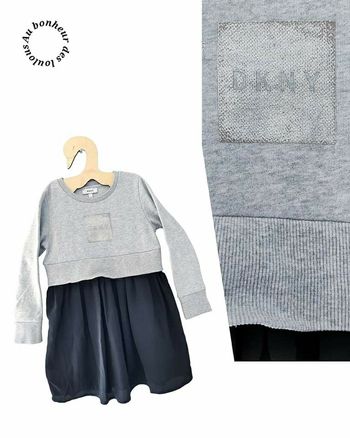 6 ans robe sweat bi matière dkny