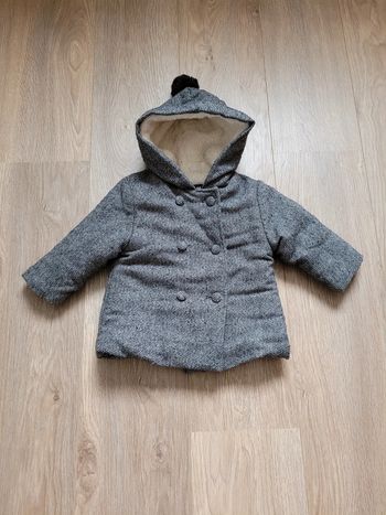 Manteau gris doublé polaire