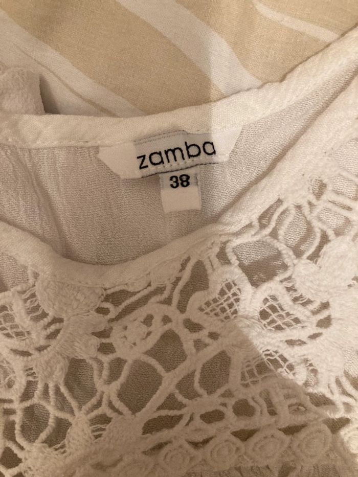 Débardeur broderie blanc - photo numéro 5