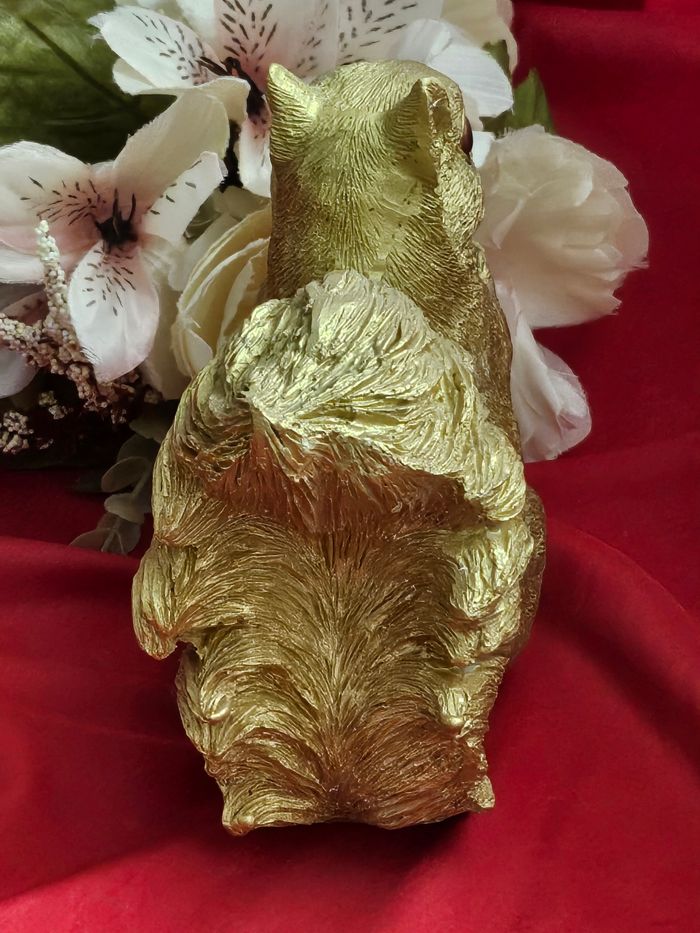 Statuette écureuil doré - photo numéro 5
