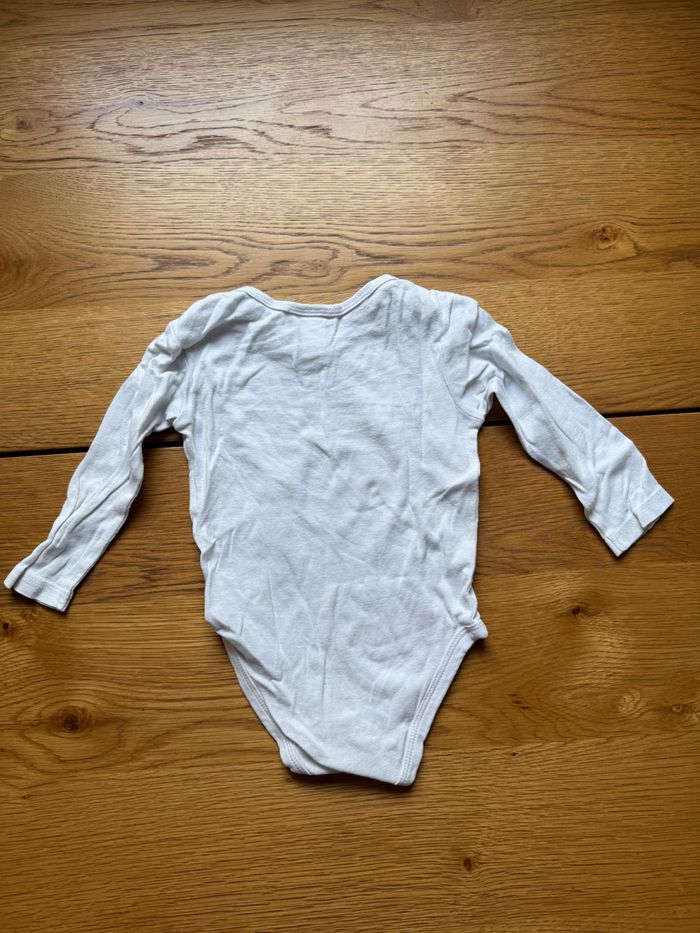 Body Blanc Manches Longues Motif Chat Bébé 18 Mois Mixte – Très Bon État – Réduction sur Lot - photo numéro 2
