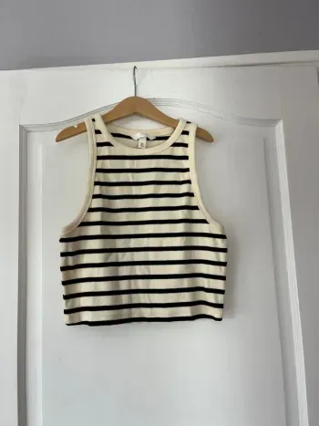 Top débardeur marinière – H&M – Taille M – Neuf