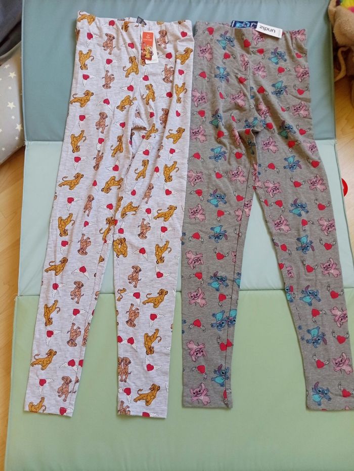 Lot 2 leggins disney pyjama taille S - photo numéro 3