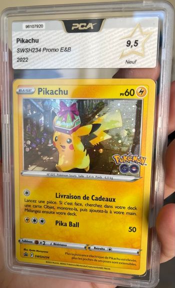 Pikachu SWSH234 Carte Pokémon Française PCA 9.5