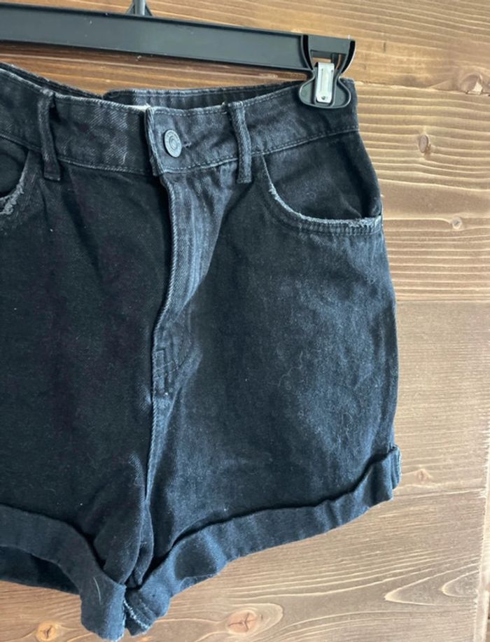 Short en jean noir pimkie taille 38 style mom - photo numéro 2