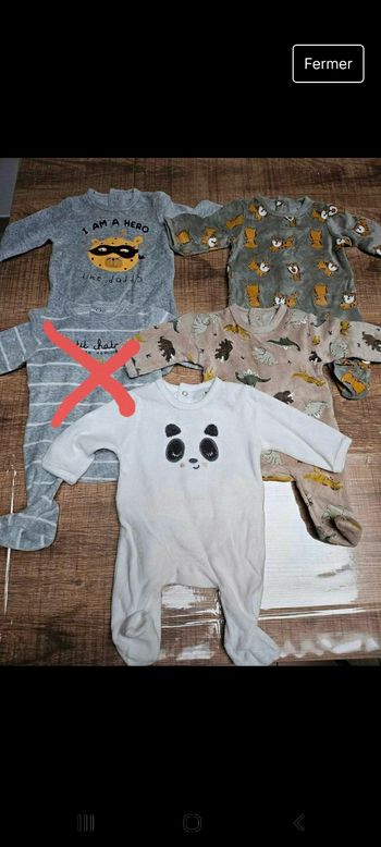 Pyjamas 1 mois